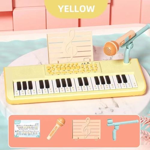 Children's multifunctional electronic piano with microphone home beginner introductory piano musical instrument toys baby music