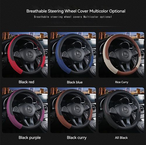 Luxury Breathable Designer Steering Wheel Cover Without Inner Ring Steering Wheel Cover Universal Car Steering Wheel Cover Sport