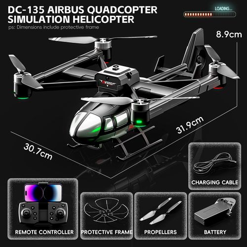 Simulation remote control helicopter brushless quadcopter HD aerial photography toy drone