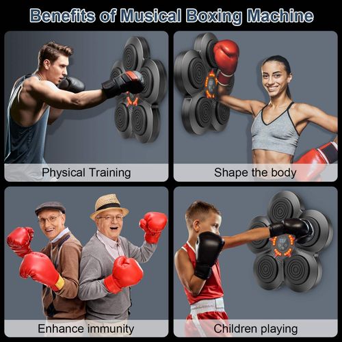 Intelligent music boxing target music boxing machine trainer home children boxing target sparring decompression flower Petal Boxing Target