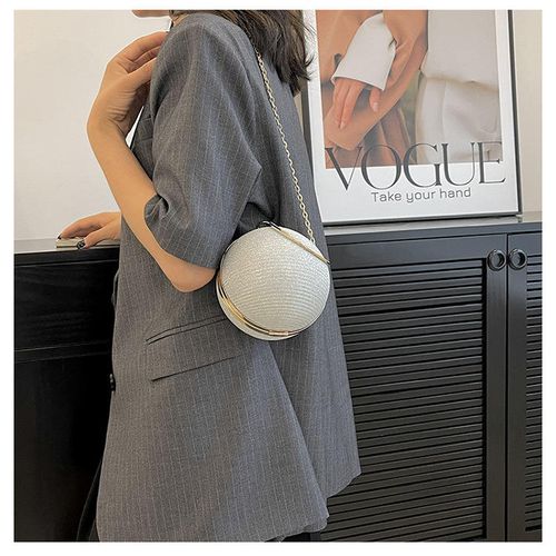 Personalized design spherical bag fashion handbag small round bag tide light luxury single shoulder crossbody Chain bag