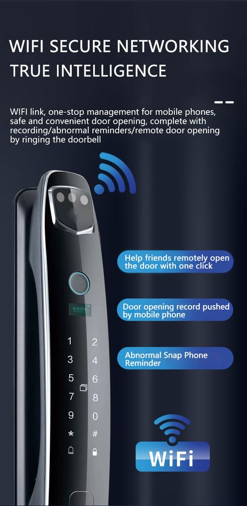 Fingerprint Digital Lock with Camera with Visual Intercom Figure 3D Face Recognition Smart Door Lock