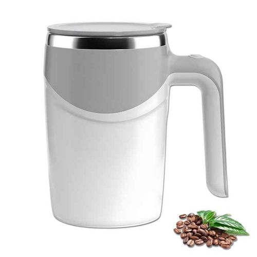 Smart Self-Stirring Coffee Mug Portable 304 Stainless Steel with Handle and Lid