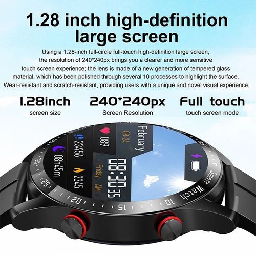 Smart Watch ECG+PPG Business Stainless Steel Band Bluetooth Talk Smart Watch Waterproof