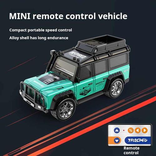 Simulation zinc alloy 2.4g scale aluminum SUV off-road 5CH remote control mini RC car 1 64 children Christmas gift