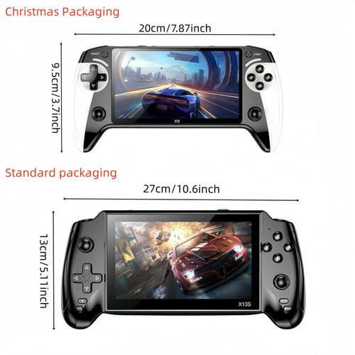 Portable Retro Game Console, 5.5 Inch Large Screen, 10 Emulator Support, Ultra HD Graphics Handheld Game Console, Ideal Gift for Birthdays, Fathers Day, Christmas