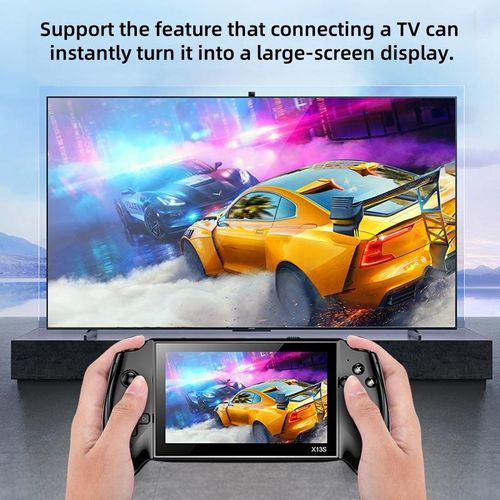 Portable Retro Game Console, 5.5 Inch Large Screen, 10 Emulator Support, Ultra HD Graphics Handheld Game Console, Ideal Gift for Birthdays, Fathers Day, Christmas