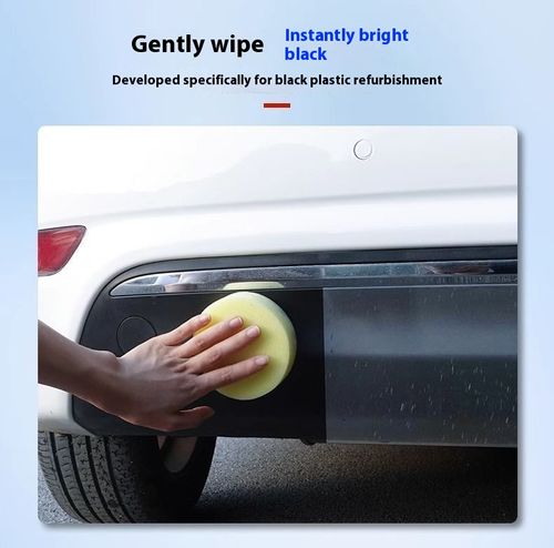 2 in 1 Plastic Renovation Liquid Car & Home Use Restores Black Plastics from Fading Aging in 1 Wipe