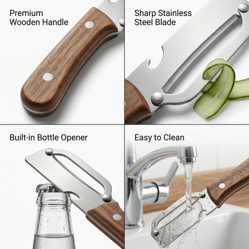 FreshPeel™ -2in1 Vegetable Peeler + Bottle Opener