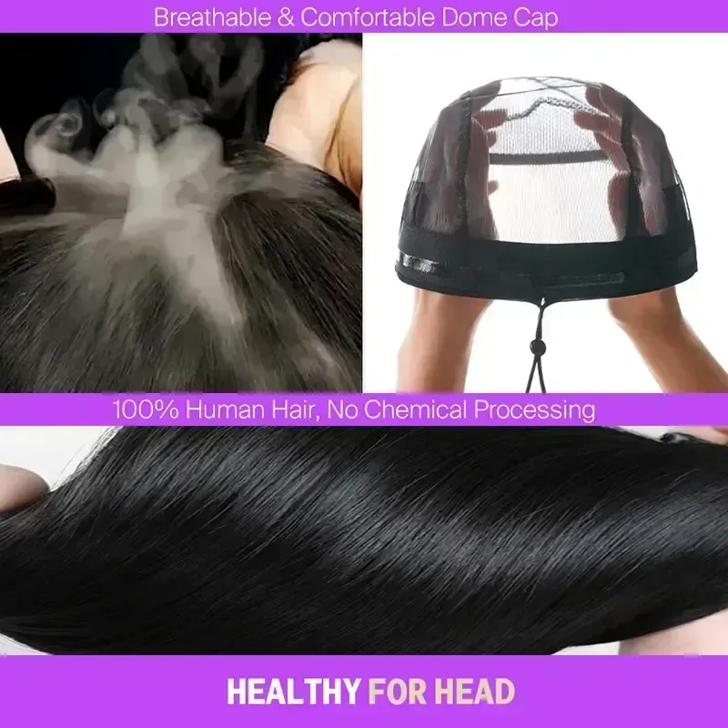 3 Step Easy Install Long Straight Black HD Lace Wig Invisible Drawstring Lace Tape Beginner Friendly Full Head Wig