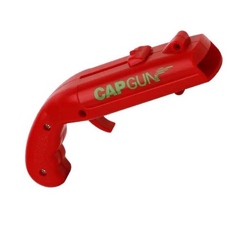 Creative Cap Gun Beer Bottle Opener, Rustproof ABS Ejectable Cap Launcher