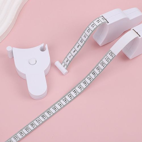 2Pcs Mini Retractable Body Measuring Tape Premium Pink & Blue Set