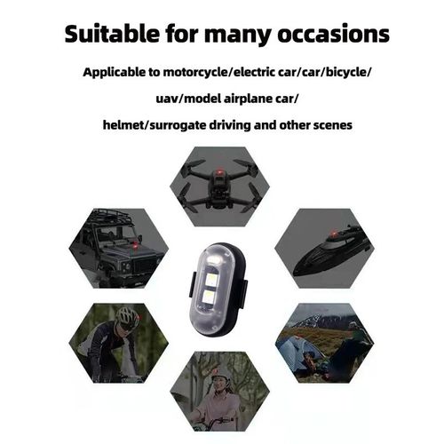 Remote Control Wireless Aircraft Light, Universal LED Colorful Strobe Flash Light for Motorcycle & Car