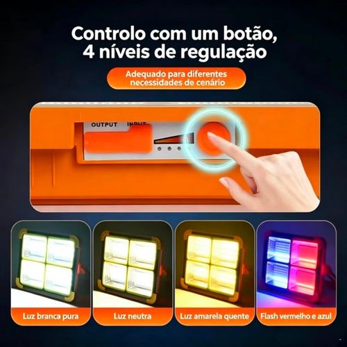🛵Entrega gratuita em Luanda🛵Lâmpada de iluminação solar, iluminação multifuncional ao ar livre, iluminação de emergência