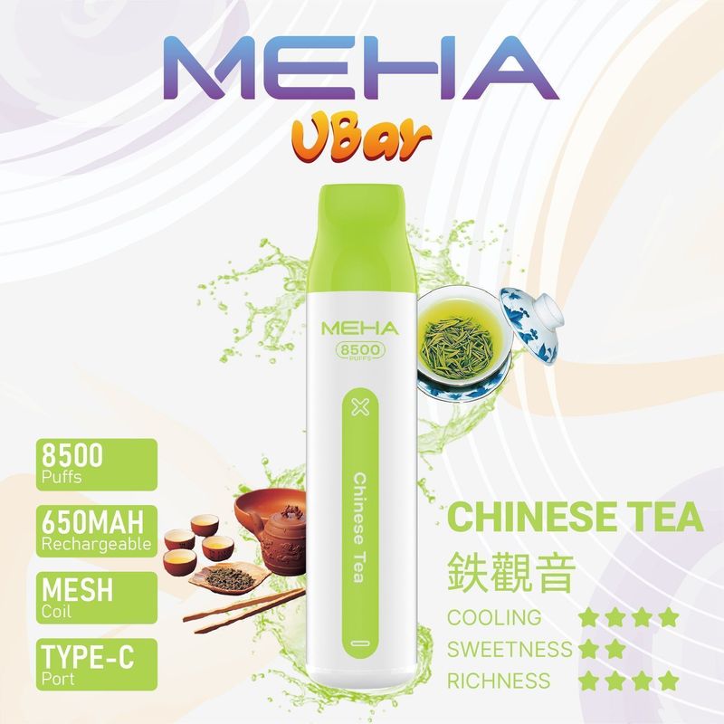 MEHA拋棄式電子煙 8500口搭配輕薄便攜，口感節奏更容易掌握