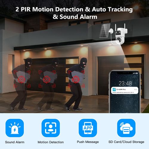 Secure Your Home 24 7 8MP Solar-Powered PTZ Camera – No Wires, No Worries!