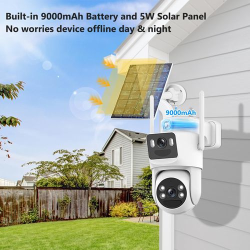Secure Your Home 24 7 8MP Solar-Powered PTZ Camera – No Wires, No Worries!