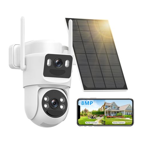 Secure Your Home 24 7 8MP Solar-Powered PTZ Camera – No Wires, No Worries!