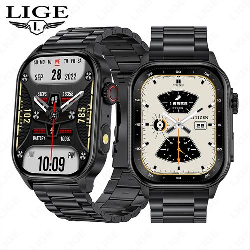 KM02 Touch HD Large-Screen Smart Watch – Heart Rate, Blood Oxygen, Fitness, Music & Bluetooth Call