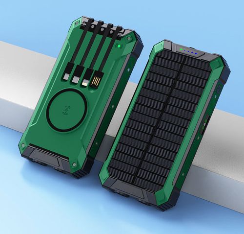 Solar Power Bank 20000mAh 10W Bidirectional Fast Charging | Digital Display for Battery Level Visibility, Slim & Portable, Compatible with Phones & Tablets, Ideal for Camping, Hiking & Emergency Use
