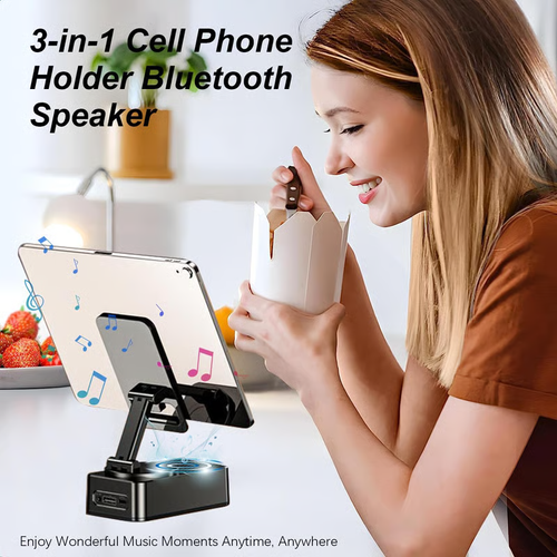 Phone Stand with Bluetooth Speaker