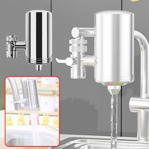 Hot Sell🔥🔥 Stainless Steel Faucet Water Purifier - No Installation Required with 5-Stage Filtration for Clean Drinking Water 💧🏠