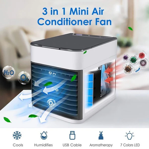 Mini Portable Air Conditioner Cooling Humidifier Fan