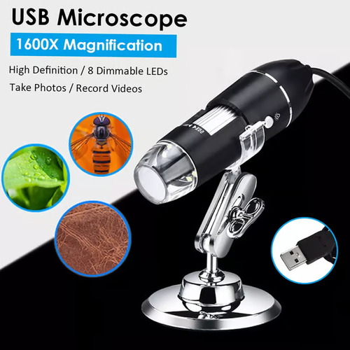 Hot Sell🔥🔥🔬1600X Zoom Digital Microscope Camera Portable Magnifier🔍