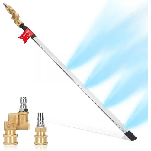 Hot Sell🔥🔥23.6 inch（60cm） Thickened Radiator Cleaning Wand with Water & Air Dual-Purpose Connector