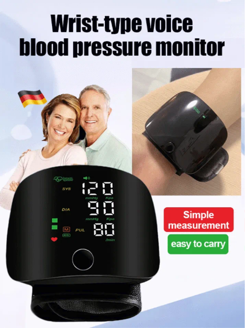 Hot Sell🔥🔥Portable Smart Wrist Voice Blood Pressure Monitor
