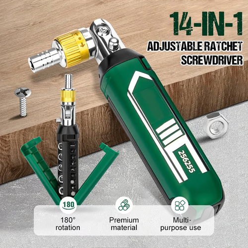 Hot Sell🔥🔥14-in-1 Adjustable Ratchet Screwdriver