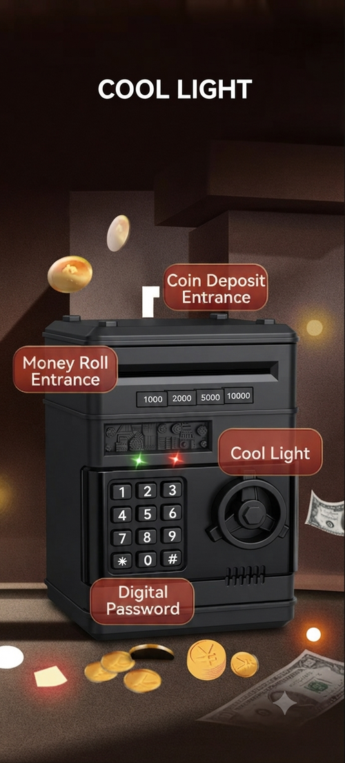 Money Box (Piggy Bank with Password)