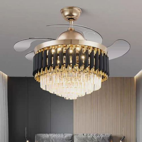 Crystal Ceiling Fan Light