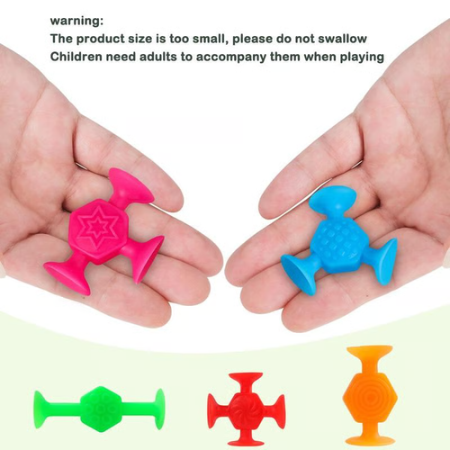 🔥Colorful Silicone Suction Cup Toy (48pcs set), Creative Stress Relief Fidget Toy