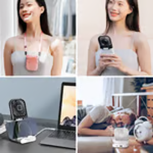 Portable Handheld Personal Necklace Fan