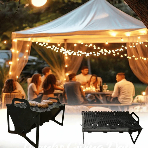 Slot Grill - Collapsible BBQ Grill for Easy Storage Steel