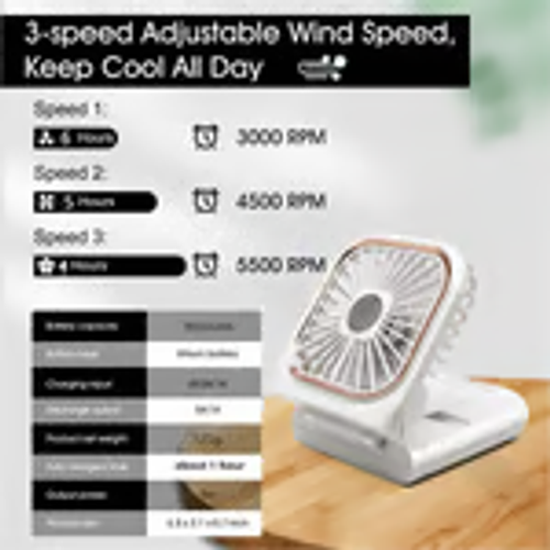 Portable Handheld Personal Necklace Fan