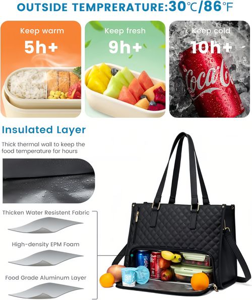 🔥 2025 Hot Sale 💝2 in 1 Tote Bag Lunch Bag Combo💝