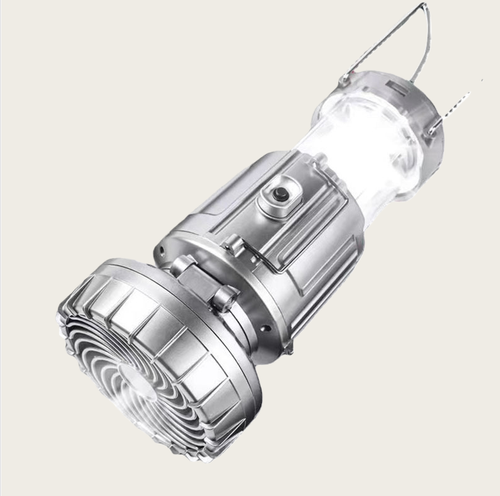 Solar Fan Camping Lantern, Portable Retractable Horse Lantern, Strong Wind, Rechargeable Power Bank for Phone Charging😀😀