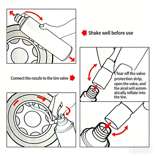 🛵🛵🛵Yiming Automatic Inflation Tire Sealant | Instant Repair for Car, Motorcycle & Electric Vehicle Tubeless Tires | Buy One Get One Free