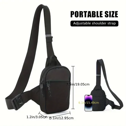 New Unisex Slim Fanny Pack - Portable Crossbody Bag for Men & Women