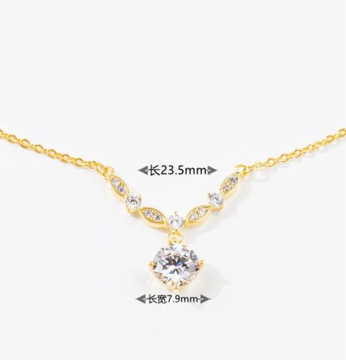 🎄🎄🎄(🎄🎄🎄Deal: Buy One Get One Free )Women's Sparkling Full-Crystal Statement Necklace - Elegant Versatile Collarbone Accessory