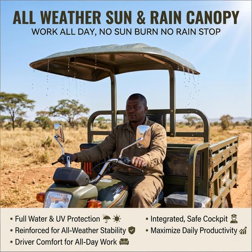 🚜MC250ZH-2G 250cc Water-Cooled Engine🔧Five-Wheel Structure, Heavy Load Capacity, Fuel Saving Durable for Cargo & Mountain Road, Kenya In Stock🏭