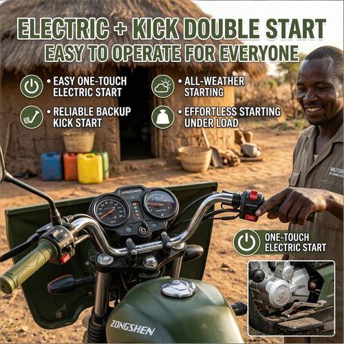 🚜MC250ZH-2G 250cc Water-Cooled Engine🔧Five-Wheel Structure, Heavy Load Capacity, Fuel Saving Durable for Cargo & Mountain Road, Kenya In Stock🏭