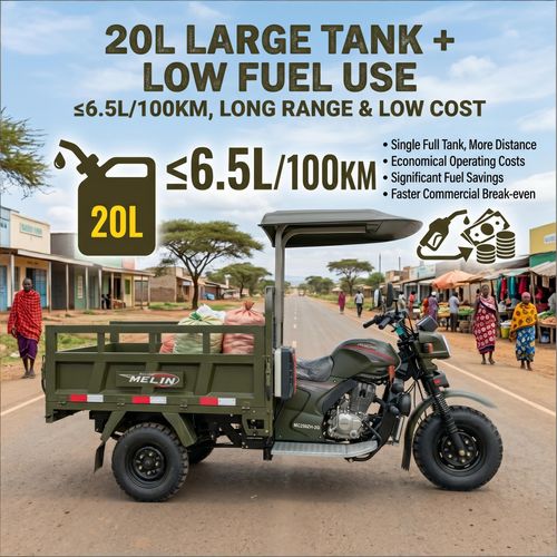 🚜MC250ZH-2G 250cc Water-Cooled Engine🔧Five-Wheel Structure, Heavy Load Capacity, Fuel Saving Durable for Cargo & Mountain Road, Kenya In Stock🏭