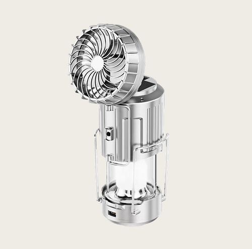 Solar Fan Camping Lantern, Portable Retractable Horse Lantern, Strong Wind, Rechargeable Power Bank for Phone Charging😀😀