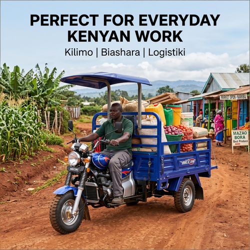 🚜Kenya In Stock: MC200ZH-2G 200cc Water-Cooled Motor🔧Three-Wheel Design, High Power Low Consumption, Daily Cargo Hauling