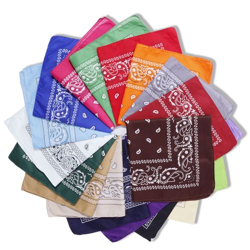 ✅ Polyester Paisley Bandana | BOGO: Black + Red FREE | For Hip-Hop C-Walk & Cycling | LA Hip-Hop Inspired🤸🤟