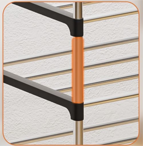 6-Tier Shoe Storage Rack with Flip-Up Frosted Door Panel, Upgraded Reinforced Construction for Durable Use