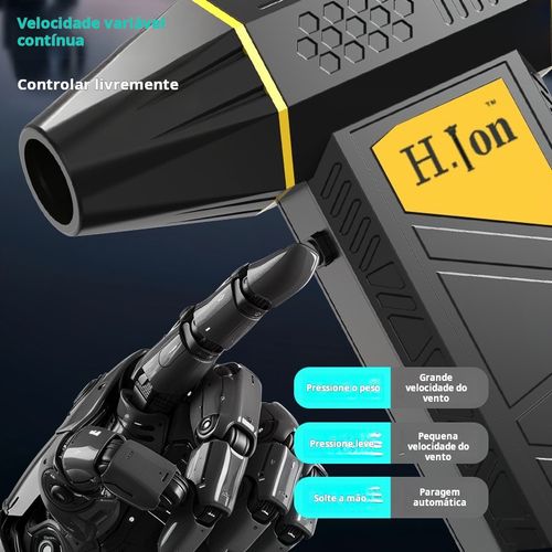 Novo blaster de pó portátil sem fio para uso doméstico com ventilador de turbina poderoso e secador de ar de turbina industrial